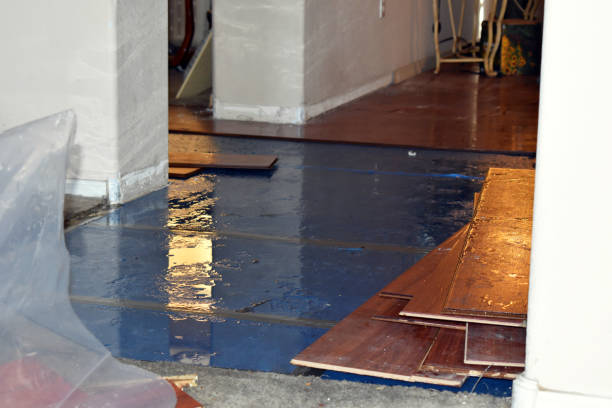 Professional Flood Cleanup technician working in Littlefield, TX